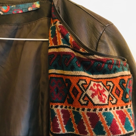 Desigual Faux Leather Jacket - Small - Picture 3 of 5